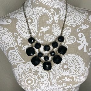 🦌 Necklace with Large Black Stones